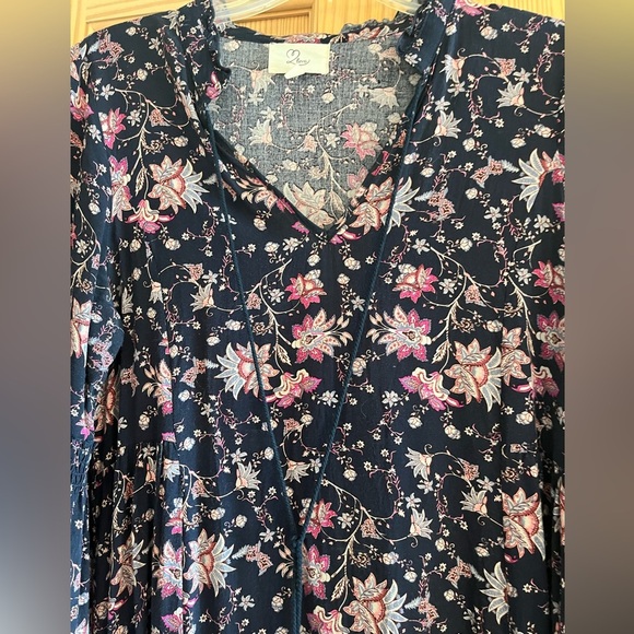 Love Black and Pink Flowered Dress Size Small - Picture 5 of 10